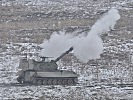 Panzerhaubitze M109 im Feuerkampf. (Bild öffnet sich in einem neuen Fenster)