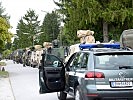 Eintreffen der internationalen Teilnehmer im Übungsgebiet.