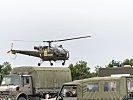 Ein Notarzthubschrauber bringt schwere Fälle ins Krankenhaus. (Bild öffnet sich in einem neuen Fenster)