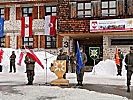 Brigadier Grünwald begrüßte die Gebirgssoldaten aus zehn Nationen. (Bild öffnet sich in einem neuen Fenster)