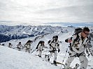 Sonnenstrahlen und klare Sicht - beste Verhältnisse für die Soldaten. (Bild öffnet sich in einem neuen Fenster)