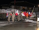 Einmarsch des internationalen Fahnenblocks. (Bild öffnet sich in einem neuen Fenster)