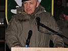 Brigadier Robert Prader bei seiner Ansprache vor den Wettkämpfern. (Bild öffnet sich in einem neuen Fenster)