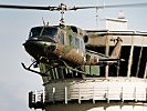 Eine österreichische AB-212 hebt zum Erkundungsflug ab. (Bild öffnet sich in einem neuen Fenster)