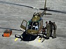 Der Helikopter wird vorbereitet. (Bild öffnet sich in einem neuen Fenster)