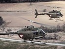 Luftunterstützung durch bewaffnete Hubschrauber. (Bild öffnet sich in einem neuen Fenster)