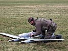 Eine Drohne "Tracker" wird zur Aufklärung eingesetzt. (Bild öffnet sich in einem neuen Fenster)