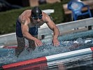 Hindernisschwimmen: Ein spektakulärer Bewerb des Fünfkampfes. (Bild öffnet sich in einem neuen Fenster)