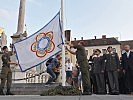 Das Hissen der Flagge des Internationalen Militärweltsportverbandes. (Bild öffnet sich in einem neuen Fenster)