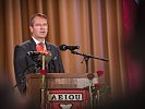 Generalsekretär Wolfgang Baumann bei seiner Festansprache. (Bild öffnet sich in einem neuen Fenster)