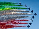 Frecce Tricolori beim Training. (Bild öffnet sich in einem neuen Fenster)