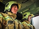 Die Feuerwehrmänner sind bereit... (Bild öffnet sich in einem neuen Fenster)