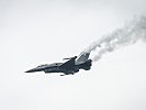 Eine F-16. (Bild öffnet sich in einem neuen Fenster)