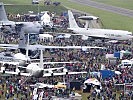 Zahlreiche Flugzeuge gibt es auch am Boden zu Bestaunen. (Bild öffnet sich in einem neuen Fenster)