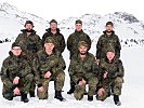 Eine Gruppe der Gebirgsjäger aus Bayern. (Bild öffnet sich in einem neuen Fenster)