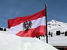 Die Bundesdienstflagge am Truppenübungsplatz Lizum/Walchen. (Bild öffnet sich in einem neuen Fenster)