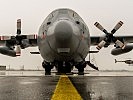 Die "Hercules" C-130 Transportmaschine. (Bild öffnet sich in einem neuen Fenster)