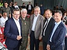 Die politische Spitze bei der Landesübung. (Bild öffnet sich in einem neuen Fenster)