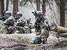 Soldaten mit neuer Uniform