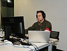 Contact Tracing durch einen Soldaten des Militärkommandos Niederöstereich. (Bild öffnet sich in einem neuen Fenster)