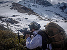 Ein tschechischer Soldat in Stellung im Hochgebirge. (Bild öffnet sich in einem neuen Fenster)