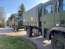Die neuen LKW des Jägerbataillons Salzburgs im Einsatz. (Bild öffnet sich in einem neuen Fenster)
