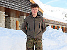 Soldat Damian Stocker aus der Schweiz.
