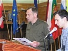 Brigadier Karl Pronhagl bei der Neujahrsansprache. (Bild öffnet sich in einem neuen Fenster)