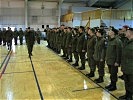Brigadier Karl Pronhagl und die Soldaten von AUCON3, EUFOR und ALTHEA. (Bild öffnet sich in einem neuen Fenster)