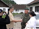 Interview mit dem Lokalfernsehen von Banovici. (Bild öffnet sich in einem neuen Fenster)