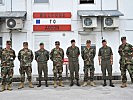 Die chilenischen und österreichischen Soldaten. (Bild öffnet sich in einem neuen Fenster)
