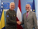 Generalmajor Bair mit Botschafter Köck nach dem "Office Call". (Bild öffnet sich in einem neuen Fenster)