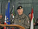Generalmajor Brieger bei seiner Ansprache. (Bild öffnet sich in einem neuen Fenster)