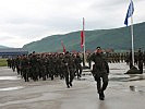 Ausmarsch der ausgerückten Truppe. (Bild öffnet sich in einem neuen Fenster)