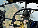 Die erfahrene Besatzung des Helikopters im Löscheinsatz. (Bild öffnet sich in einem neuen Fenster)