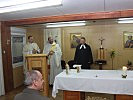 Der Ordinariatskanzler aus Sarajevo, 1.v.l., hielt die Messe. (Bild öffnet sich in einem neuen Fenster)