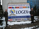 V.l.: Oberstleutnant Bauer und Oberstleutnant Kreuzinger bei der LOGEX 13. (Bild öffnet sich in einem neuen Fenster)