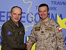 Oberst Erich Simbürger, l., und Oberstleutnant Christian Güdelhöfer. (Bild öffnet sich in einem neuen Fenster)