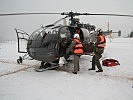 Der österreichische "Alouette"-Notarzthubschrauber. (Bild öffnet sich in einem neuen Fenster)