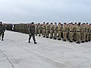 Die EUFOR-Soldaten sind angetreten. (Bild öffnet sich in einem neuen Fenster)