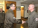 Generalleutnant Csitkovits, l., und Oberst Peterlini. (Bild öffnet sich in einem neuen Fenster)