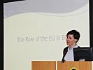 Mihaela Osorio ist die politische Beraterin des EUFOR-Kommandanten. (Bild öffnet sich in einem neuen Fenster)