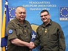 Generalmajor Schrötter, l., und Militärsuperintendent Trau. (Bild öffnet sich in einem neuen Fenster)