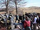 "Crowd and Riot Control" anhand einer Demonstration. (Bild öffnet sich in einem neuen Fenster)