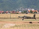 Die Flugzeuge beim Landeanflug. (Bild öffnet sich in einem neuen Fenster)