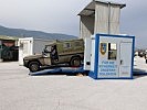 Der mobile Prüfstand im Camp Butmir. (Bild öffnet sich in einem neuen Fenster)