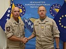 Führungspersonal: Oberstleutnant Pilles, l., und Generalmajor Dorfer. (Bild öffnet sich in einem neuen Fenster)