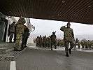 Der Ausmarsch der türkischen Kompanie. (Bild öffnet sich in einem neuen Fenster)