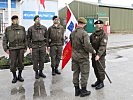 Kommandoübergabe an Oberst des Generalstabsdienstes Szabo. (Bild öffnet sich in einem neuen Fenster)