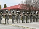 Infanteriezug in Ausgangsstellung. (Bild öffnet sich in einem neuen Fenster)